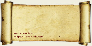 Jefimija Obradović vizit kartica